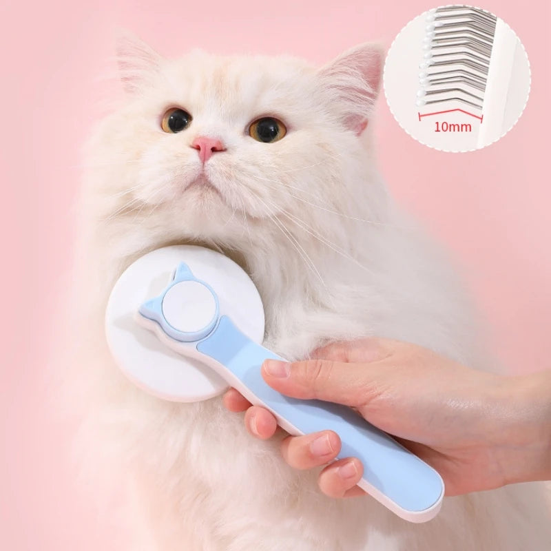 Self Cleaning Brush for Dogs and Cats - Removes Undercoat, Tangled Hair & Massages Skin