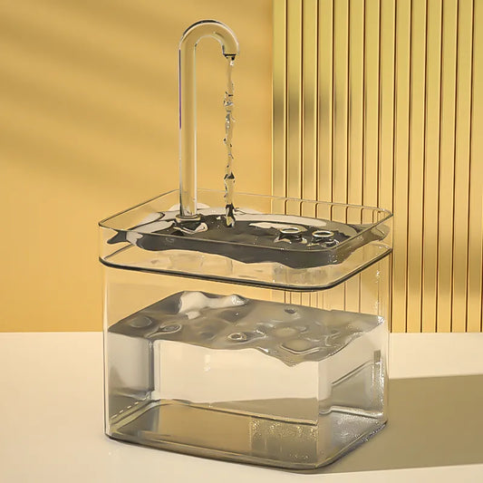 Transparent Water Fountain Automatic recirculation with Filter - Electric USB